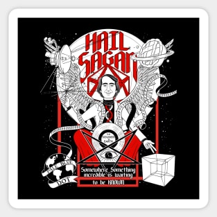 Hail Sagan, Hail Satan! Greatest Science popularizer Sticker